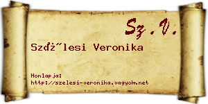 Szélesi Veronika névjegykártya